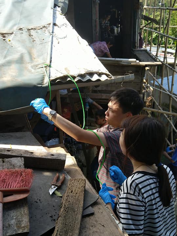 香港无国界工程师「古洞寮屋维修及风灾后支援」